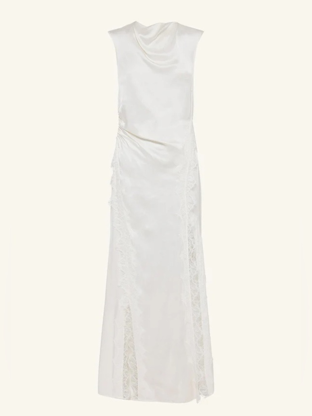 NWT Shona Joy at Anthropologie Ivory Allegra Lace Panelled Maxi Dress. Size 8 - Picture 4 of 13